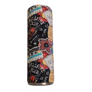 Stranger Things Bling Tumbler Cup 30oz No Lid Rhinestone Hellfire Club